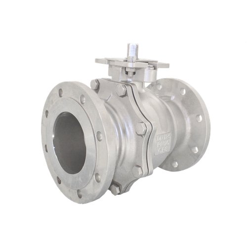 Кран шаровый фланцевый двусоставной нержавеющий (2PC), AISI304 DN 125 (5"), (CF8), PN16