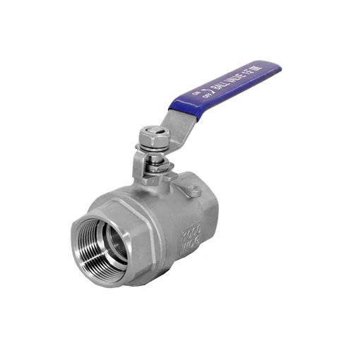 Кран шаровый муфтовый двусоставной нержавеющий (2PC), AISI304 DN32 (1_1/4"), (CF8), PN40