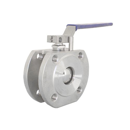 Кран шаровый межфланцевый нержавеющий (1PC), AISI304 DN20 (3/4"), (CF8), PN16