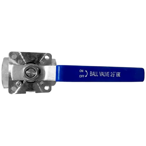 Кран шаровый муфтовый под привод нержавеющий (2PC), AISI304 DN65 (2_1/2"), (CF8), PN25