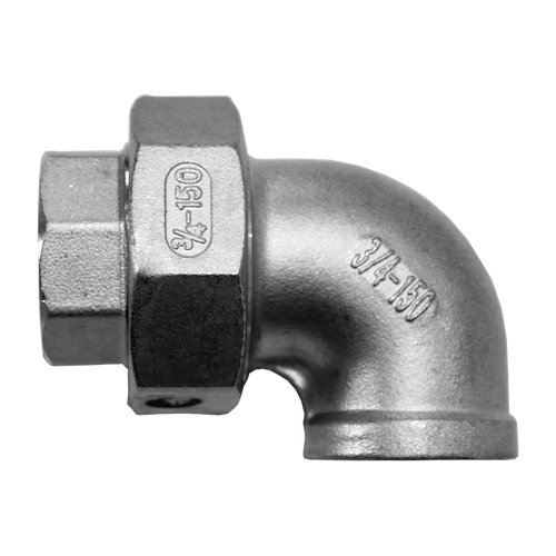 Американка угловая вр/вр нержавеющая, AISI304 DN20 (3/4"), (CF8), PTFE, PN16