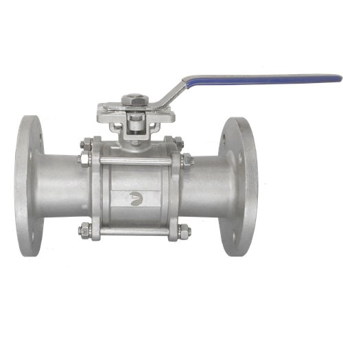 Кран шаровый фланцевый под привод нержавеющий (3PC), AISI304 DN65 (2_1/2"), (CF8), PN16
