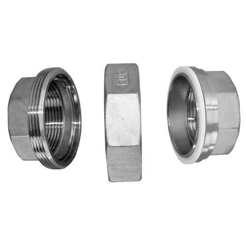 Американка вр/вр нержавеющая, AISI304 DN50 (2"), (CF8), PTFE, PN16